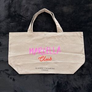 Gianni Chiarini Marcella Club Canvas Fabric Tote Stylish Shopping Bag